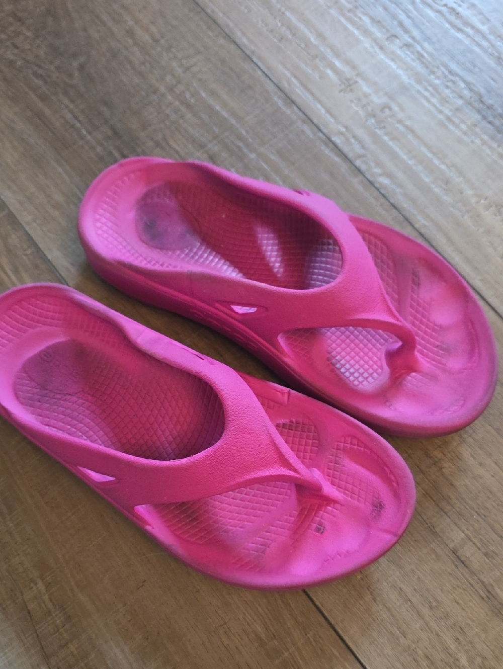 Women's Pink Oofos Flip Flops